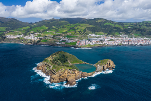 Islote de Vila Franca (Ilhéu de Vila Franca) en las Azores, Portugal